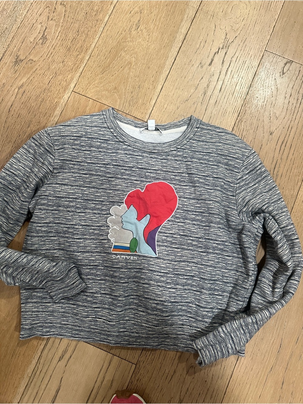 Carven Cropped Graphic Sweatshirt